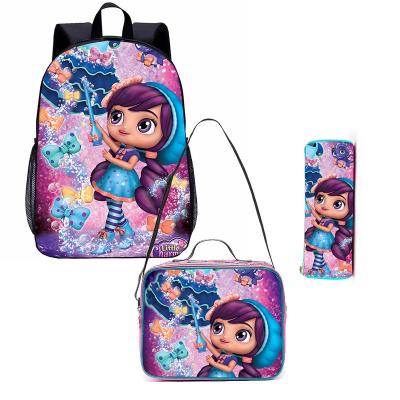 China Arrival 2021 Waterproof Mochilas School Bag Waterproof New Digital Printing High School Girl Flower Teen Student for sale