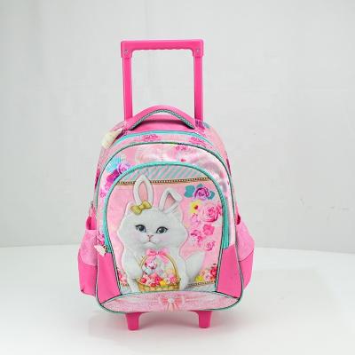 China With Economic Wheel Custom Design School Bag Trolley Kids Set for sale