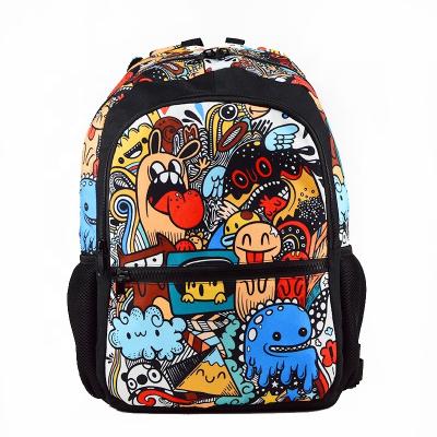 China Comfortable Hot Selling Custom Kids Polyester Photoprint Backpack Printing College Bags Student Dayback for sale