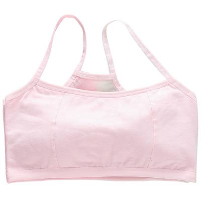 China Breathable 13-year-old junior thin style underwear 13-year-old junior bra thin style underwear sling sling period rearing girl cotton boy for sale