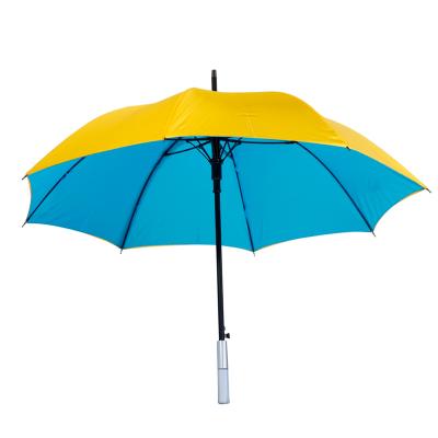 China Custom Double Layer Umbrella Pattern Double Layer Long Umbrella Straight Umbrella Custom Automatic Windproof Plain Open Umbrella With Straight Acrylic Handle for sale