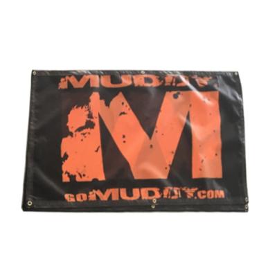 China Washable High Quality Custom Made 100% Polyester Flag Banner Wall Flag With Custom Logo Print for sale