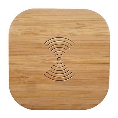 China Mobile Phone Cell Phone Accessories 5W 10W Bamboo Wireless Charger For iPhone For Samsung Mobile Phone Wireless Charger for sale