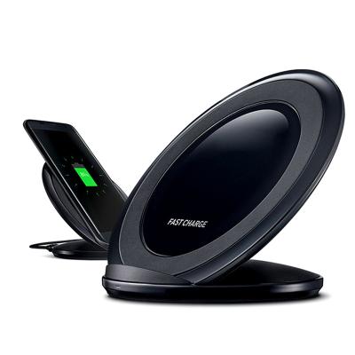 China Mobile phone tending products 10W dual coil wireless charger is suitable for Samsung mobile phone vertical bracket wireless charger for sale