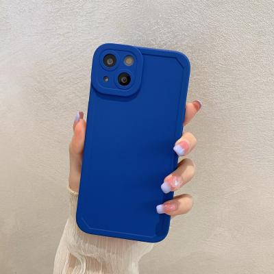 China CSI Klein Color Pupil Shade XSMAX7P Anti-drop Silicone Shockproof Blue Phone Case Pure Soft For iPhone 13 Phone Case for sale