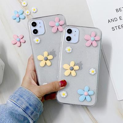 China 2022 Mobile Phone Accessories Daisy Relief Case Phone X XS Shockproof Max Cover Device Printed Mobile Phone Cases for sale