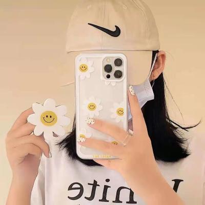 China 2022 new shockproof cartoon flowers frame silicone anti-drop phone case for iphone13 13PRO11 11pro11promax phone case for sale