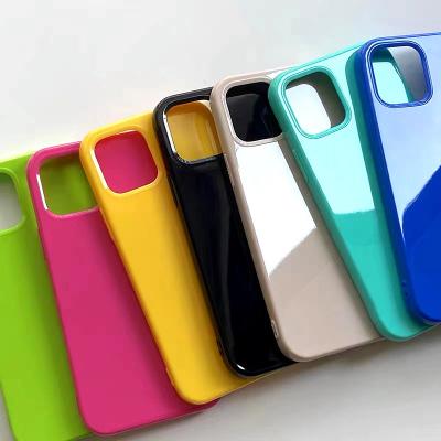 China Jelly shockproof case fits iphone 13promax glossy inclusive soft cell phone case for iphone12/7/8P cell phone case for sale