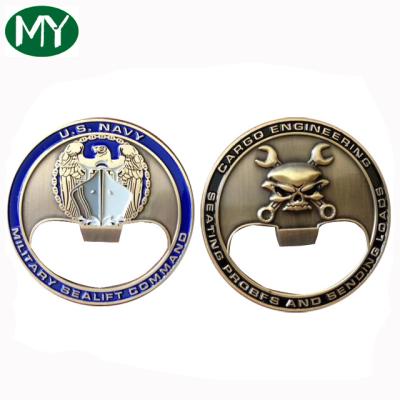 China Cheap Custom Europe Soft Enamel Metal Challenge Coins for sale