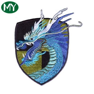 China bulk wholesale popular custom 3D embroidery patch with logo stitched patches for sale