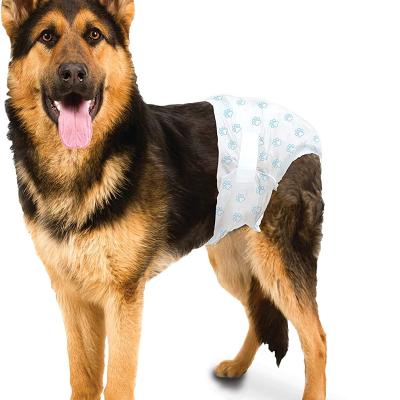 China High Absorbency Stocked Disposable Diapers For Male And Female Dogs With Waterproof Bottom for sale