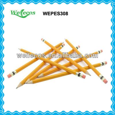 China office & School pencil HB sharpened yellow pencil with eraser for sale