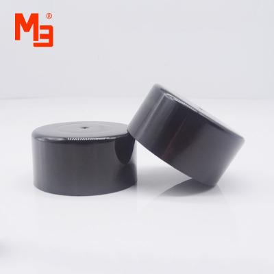 China M20 Wonderful Hand Feeling New Product Selling Capsule Wall Smooth Unscrewing Black Plastic Custom Screw Cap Double for sale