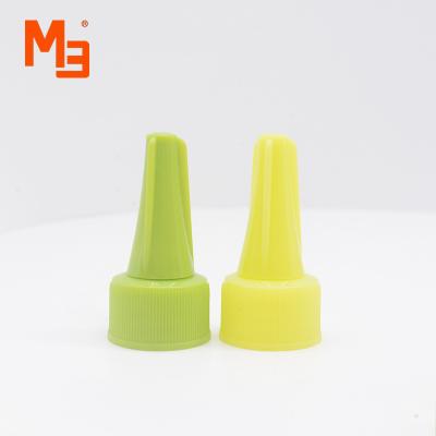 China Good Matching Wonderful Hand Feeling For M20 Top And Bottom Cap Recommend High Quality Sauce Squeeze Bottle Plastic Spiral Tip Cap for sale