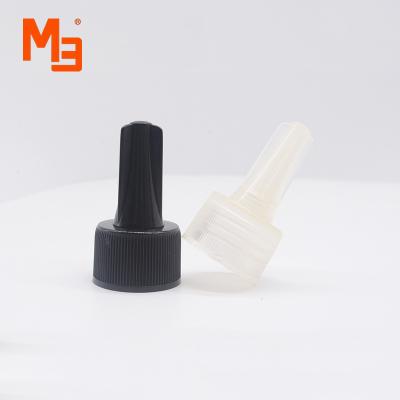 China Wonderful hand feeling Good matching for upper and bottom cap M24mm High Quality Custom-made Neck Pointed Mouth Twist Top Cap For Ink Bottle for sale