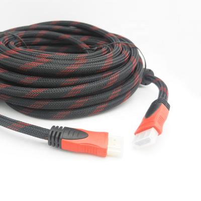 China High Quality Premium Multimedia 24k Gold Plating Braided 4K 2.0V HDMI Cable 20m for sale