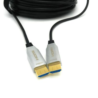 China Multimedia 20m 4K ultra strong to 60Hz 18Gbps AOC fiber optic hdmi cable fiber optic hdmi cable for sale