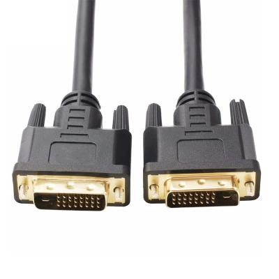 China 24+5 Cable Multimedia Gold Plated High Resolution Dvi Cable Black Color DVI 24+1 Male To Male Customize Size 1meter 2meter 5meter for sale