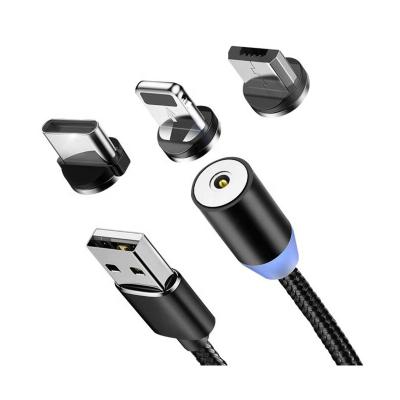 China Fast Charging Micro USB Cable Accessories Magnetic Magnet Mobile Phone Type C Cable 3 In 1 USB Data Cables For Samsung s5 for sale