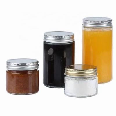 China Wholesale Different Size Food Container Mason Jar Storage Airtight Clear Glass Jar With Screw Lids for sale