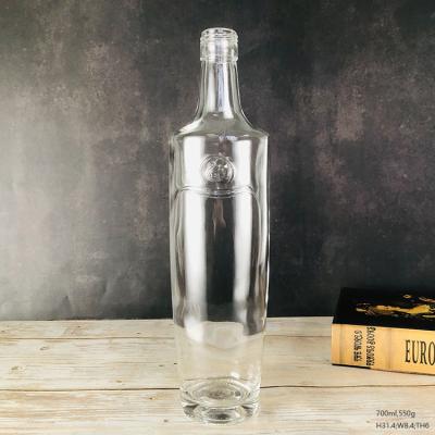 China China Liquor Glass Bottle Manufacturer 700ml Whiskey Spirit Bottle For Liquor for sale