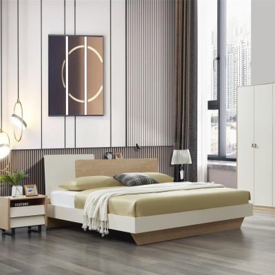 China Contemporary Modern King Bedroom Furniture Wooden Home Furniture for sale