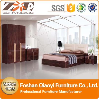 China Modern high shiny hydraulic black ebony mobel bedroom furniture for sale