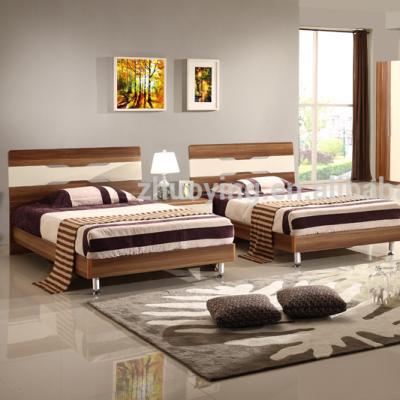 China Single and Double Bed Bedroom Furniture Single/Double BED for Hotel Room with Cheap Price for sale