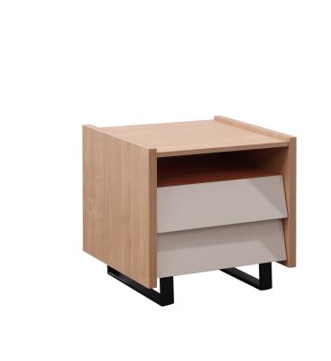 China Modern Light Luxury Modern Home Furniture Bedroom Night Stand With Two Drawers for sale