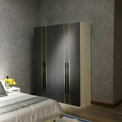 China Modern small pattern in melamine wardrobe door designs images for sale