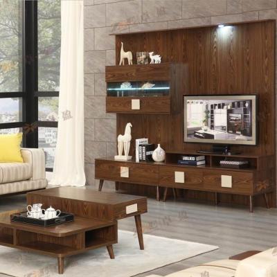 China MODERN LIVING ROOM FURNITURE WOODEN LCD TV TV RACK (Other) Adjustable DRAWS DESIGNS for sale