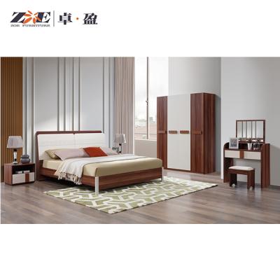 China Cooling modern wholesale beige bedroom furniture/wooden bedroom set in melaka for sale