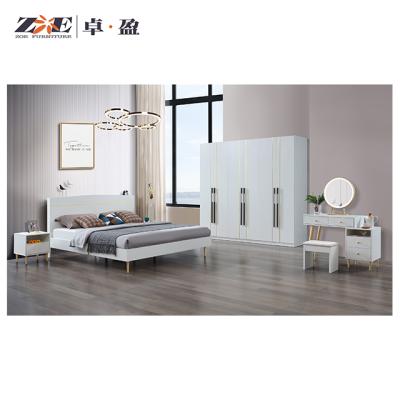 China Cooling Modern Wholesale Couple Bedroom Furniture / Canopy Wood Bedroom Furniture Set for sale