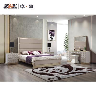 China Simple Stylish Foshan Bedroom Furnture Set Modern King Size Bedroom for sale