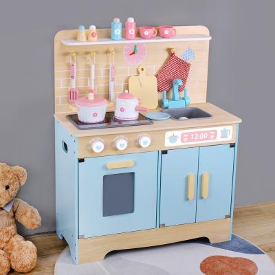 China Preschool Children Play Set Custom Children's Simulation Play House Set Wooden Kid Boy Girl Variety Kitchen for sale