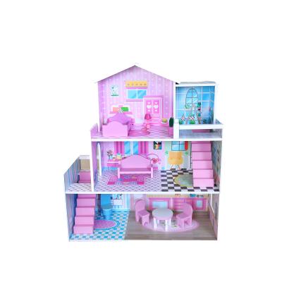 China Wholesale Cute DIY TOY 2022 Doll House Dollhouse Luxury Three Tier Dollhouse for sale