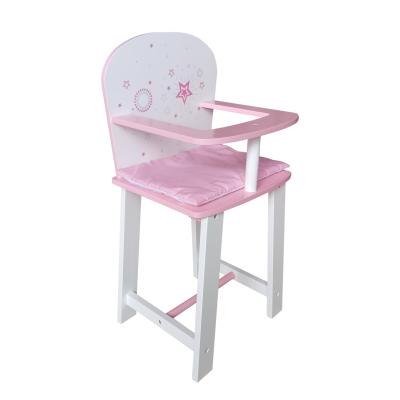 China Eco-friendly Material High Quality Toy Doll Furniture Girl Pretend Play Toy Doll High Chair For Feeding for sale