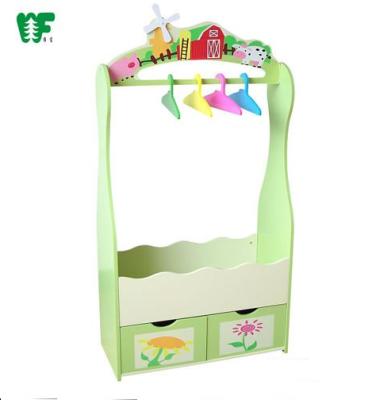 China WEIFU Wooden Baby Wardrobe Kids Kindergarten Bedroom Wardrobe Wooden Baby Wardrobe for sale