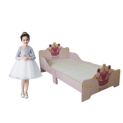 China WEIFU Pink Princess Contemporary Style Bedroom Furniture Kids Toddler Girls Assemble Wooden Bed for sale