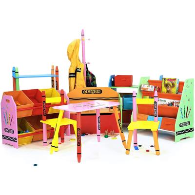 China WEIFU New Modern Design Wooden Furniture Play Set Study Children Pencil Table And Chairs for sale