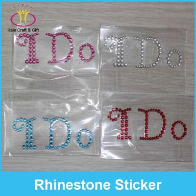 China Decorative Sticker Self Adhesive Faux Stone I Do Wedding Shoes Stickers for sale