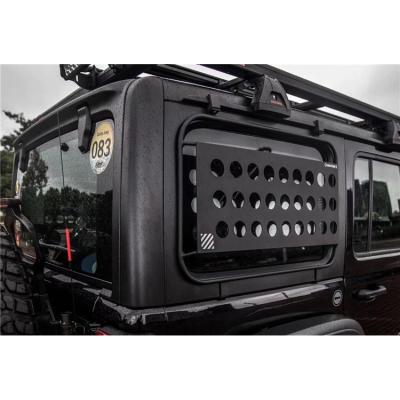 China Aluminum Alloy Black Cowboy Jl Car Aluminum Alloy Window Protection Side Cover for sale