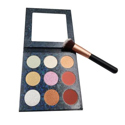 China Waterproof 2021 Makeup Private Label Wholesale Custom 9 Colors Eyeshadow Pigmented Nude Palette Eyeshadow Palette for sale