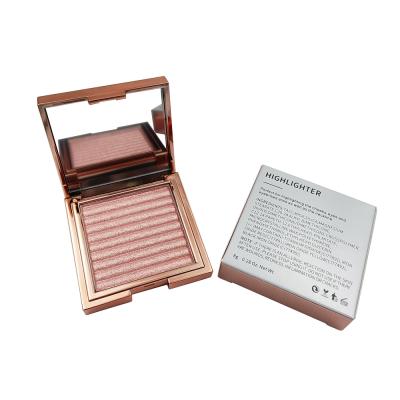 China Wholesale Waterproof No Logo Face Cosmetics Highlighter Bar Makeup Single Shimmer Highlighter Palette Bronzer for sale