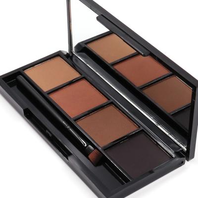 China Custom Shimmer Matte Eyeshadow Palette 4 Colors Private Label Waterproof Professional Makeup Cardboard Eyeshadow for sale