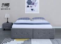 Cina Letto molle di stile della tela del tessuto di pressione del sostegno di stoccaggio moderno del cassetto in vendita