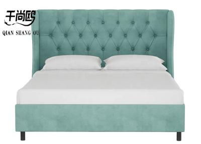 China Living Room Platform Tufted Bed , Linen Platform Bed Frame for sale