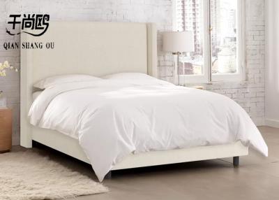 China Low Key Tall Upholstered Bed 4ft 5ft 6ft With Wing Panel for sale