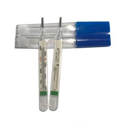 China Clinical Underarm Type Mercury-free Thermometer with Glass for sale