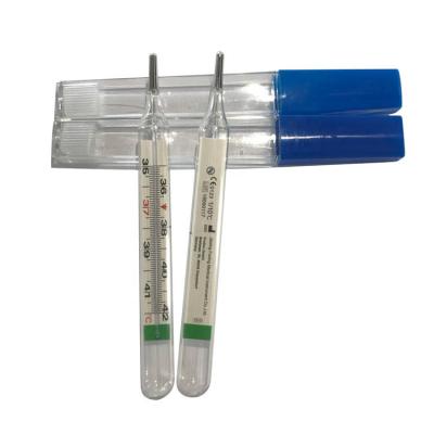 China OEM Support Clinical Glass Mercury-free Scale Thermometer for Oral Rectal Axillary for sale